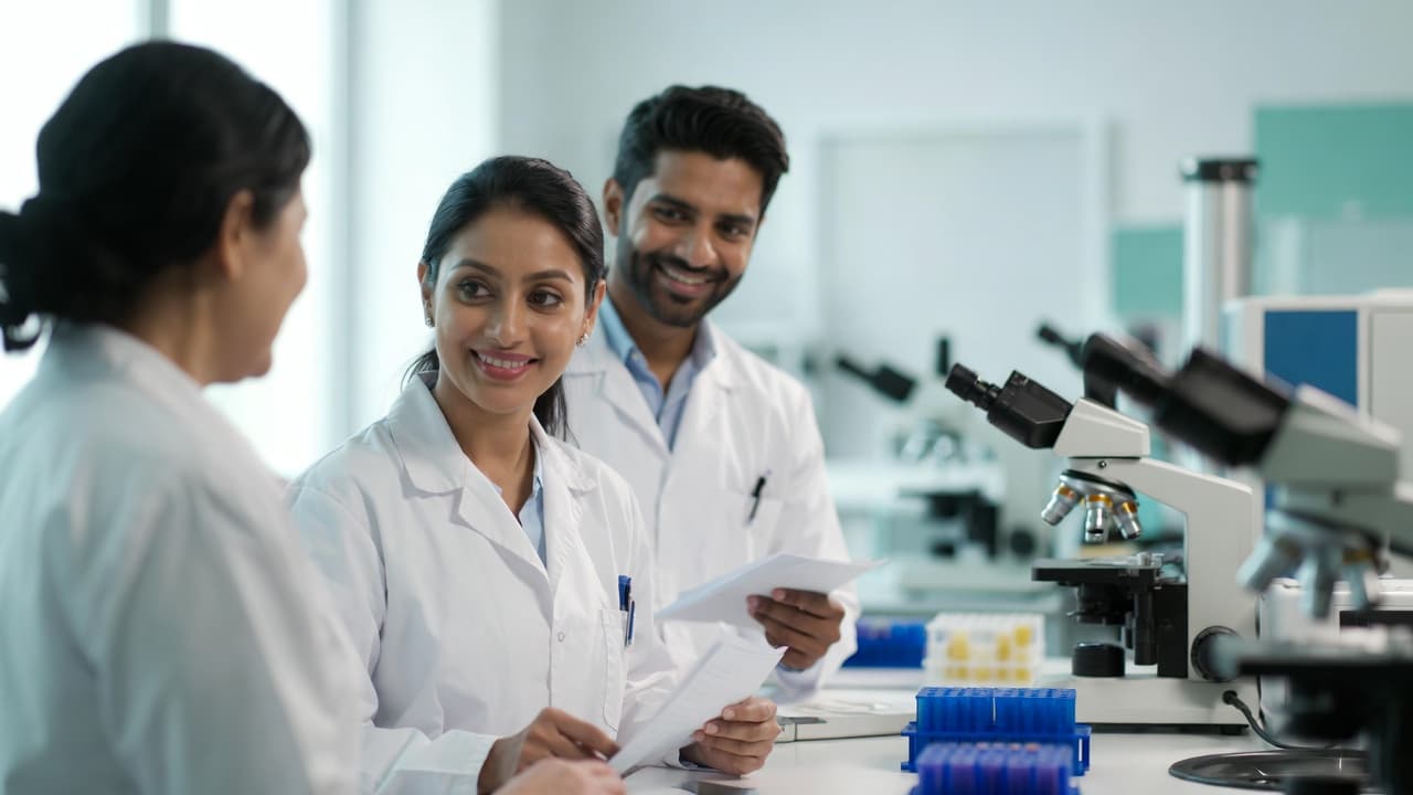 Trolend Laboratories team in the lab