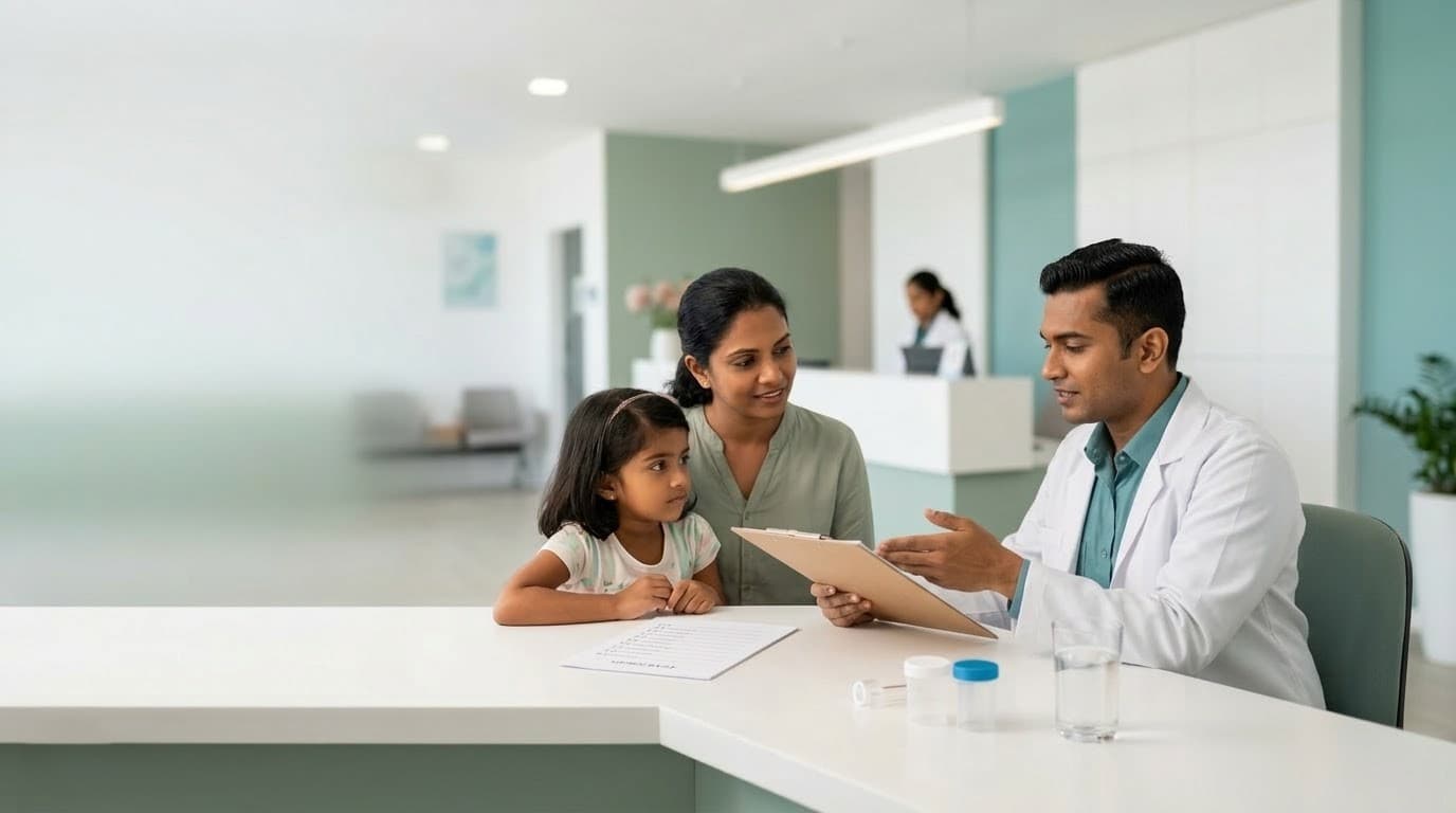 Trolend Laboratories - Patient preparing for tests